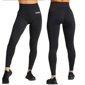 Gymshark Breeze Lightweight Pull On High Rise Seamless Leggings Black